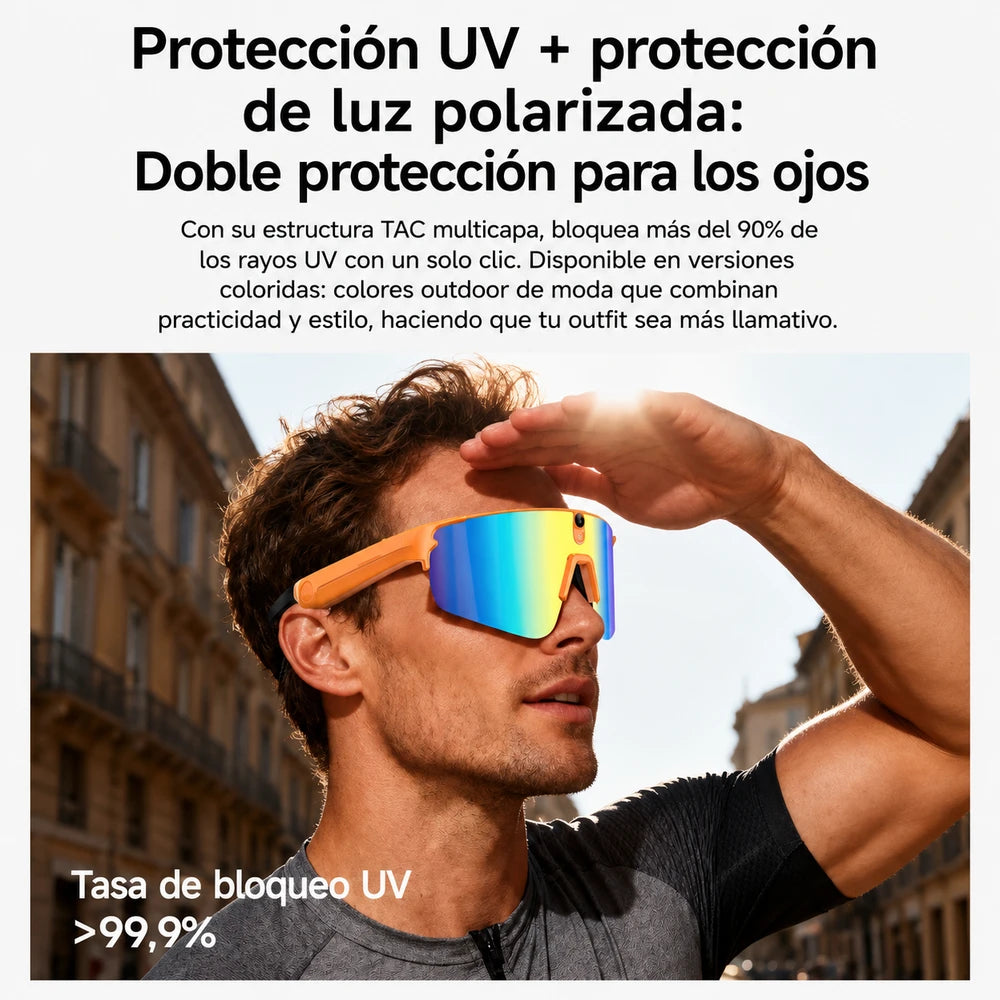 Gafas Inteligentes para ciclismo con Cámara y Bluetooth  SMART GLASSES IA