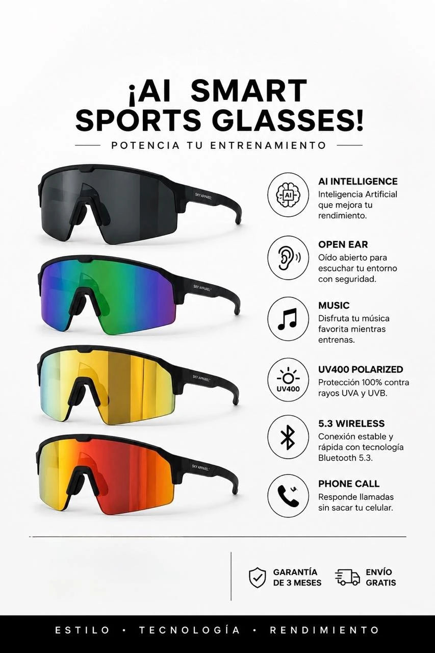 Gafas De Sol Deportivas Inteligentes Con Bluetooth